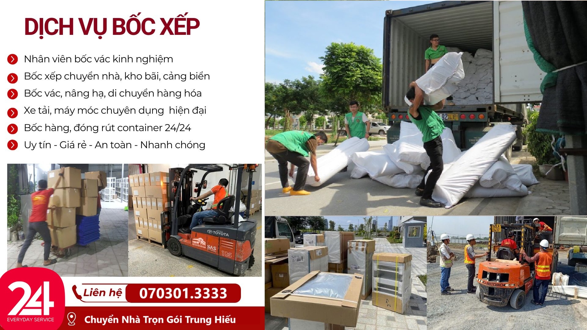 Dịch Vụ Bốc Xếp Container Giá Rẻ Số 1, Nhanh Chóng, An Toàn