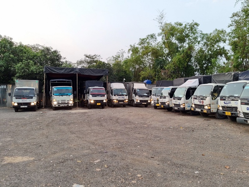 thuê xe tải chuyển kho xưởng