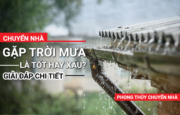 kinh nghiệm chuyển nhà vào ngày mưa