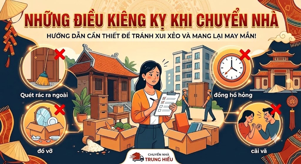 những điều kiêng kỵ khi chuyển nhà