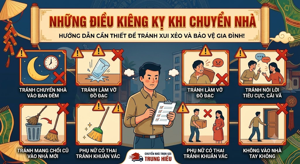 những điều kiêng kỵ khi chuyển nhà