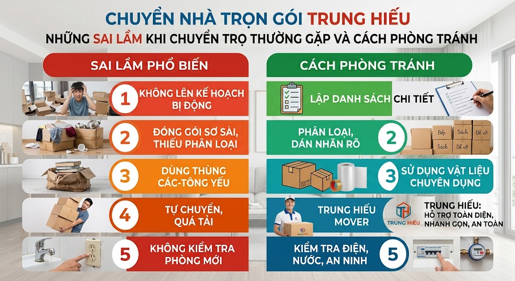 Những Sai Lầm Khi Chuyển Trọ Thường Gặp Và Cách Phòng Tránh ⭐ những sai lầm khi chuyển trọ