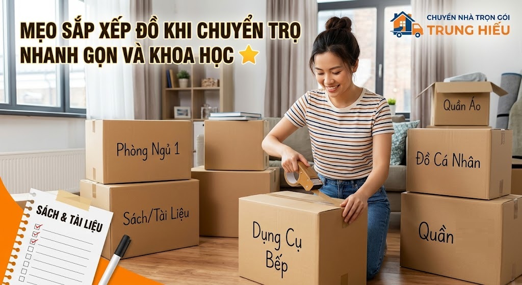 Chia Sẻ Mẹo Sắp Xếp Đồ Khi Chuyển Trọ Nhanh Gọn Và Khoa Học ⭐ mẹo sắp xếp đồ khi chuyển trọ