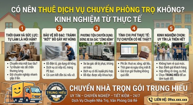 giải đáp thắc mắc có nên thuê dịch vụ chuyển phòng trọ không