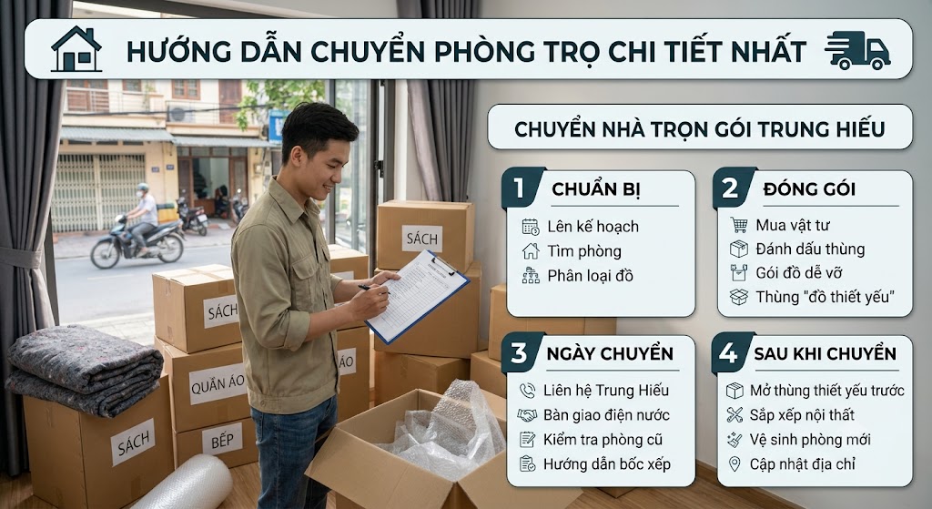 hướng dẫn chuyển phòng trọ hiệu quả
