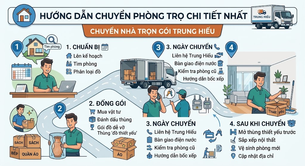 hướng dẫn chuyển phòng trọ an toàn