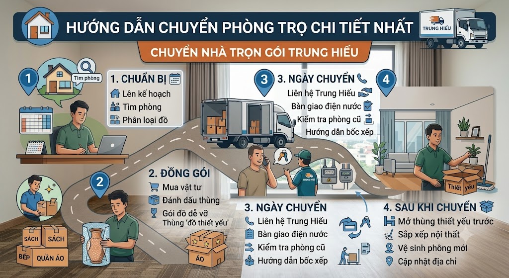 hướng dẫn chuyển phòng trọ từ a-z