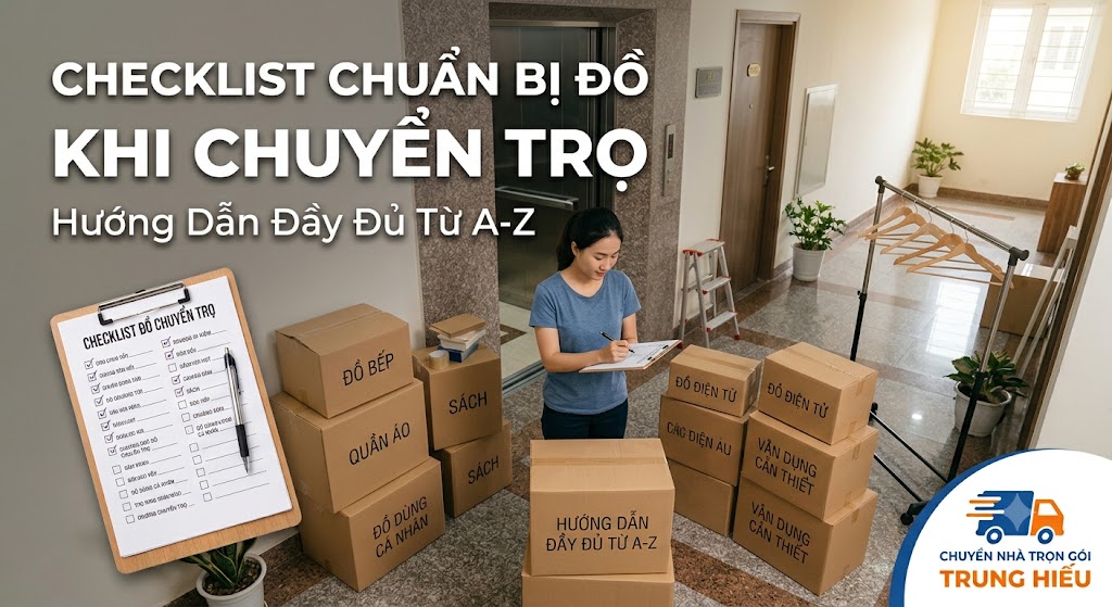 Checklist Chuẩn Bị Đồ Khi Chuyển Trọ Đầy Đủ Từ A-Z Checklist Chuẩn Bị Đồ Khi Chuyển Trọ Đầy Đủ Từ A-Z