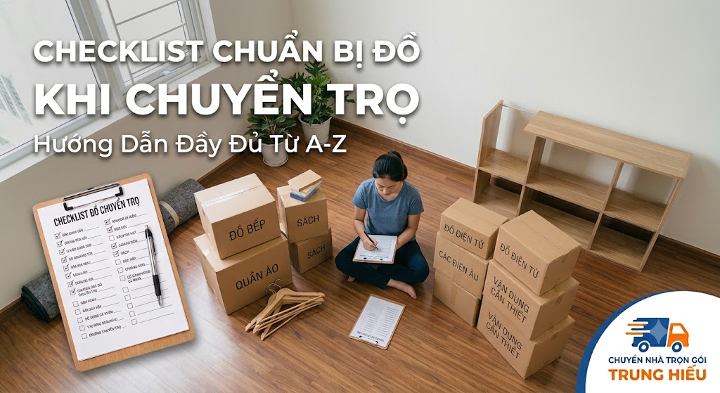 Checklist Chuẩn Bị Đồ Khi Chuyển Trọ Đầy Đủ Từ A-Z Checklist Đồ Cần Chuẩn Bị Khi Chuyển Trọ
